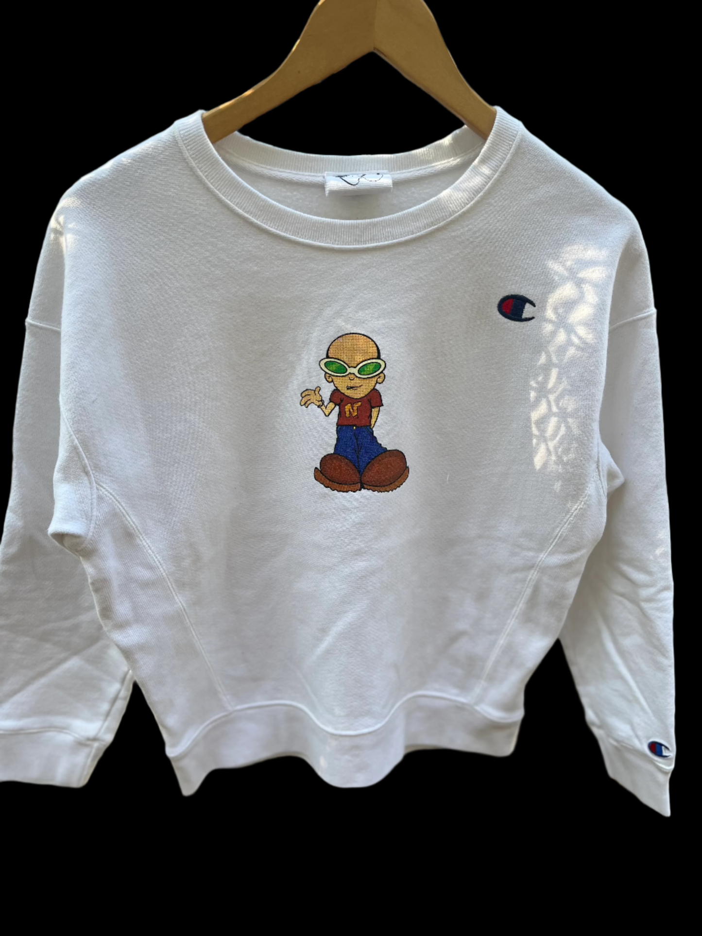 Big Head White Crewneck Small